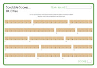 Scrabble Scores - UK Cities Scrabble Scores - UK Cities
